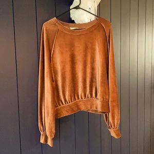 Crushed Velvet Sweater Top